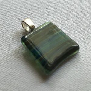 Blue and Green Glass Pendant